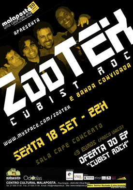 cartaz de Zootek na Malaposta