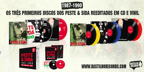 Peste & Sida “1987-1990” em CD e vinil