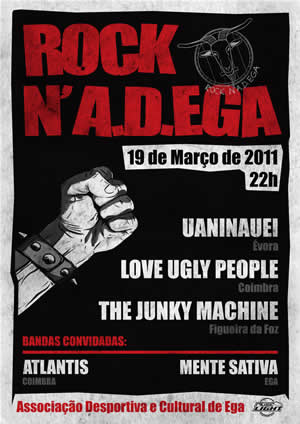 cartaz do rock n' a.d. ega