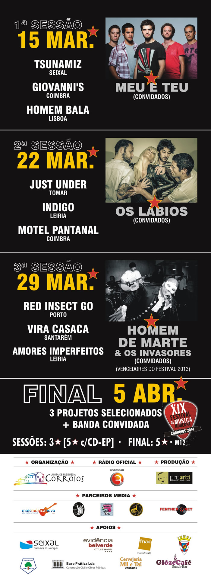Programa Completo do Festival Corroios’2014