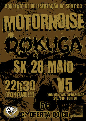 Dokuga e Motornoise apresentam Split-CD